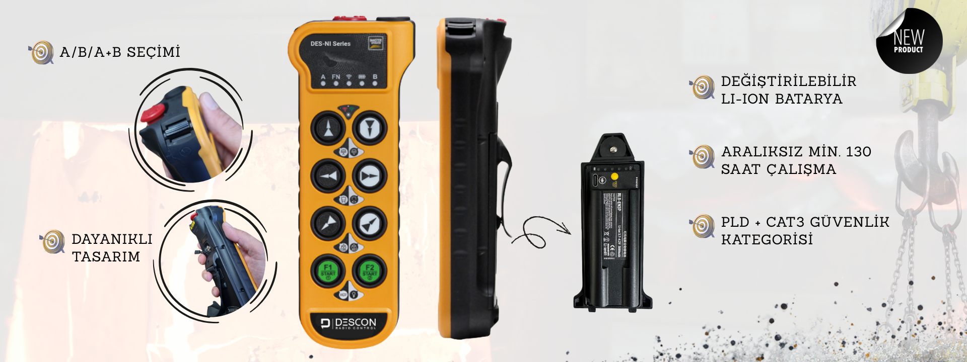 Değiştirilebilir Li-ion Bataryalı